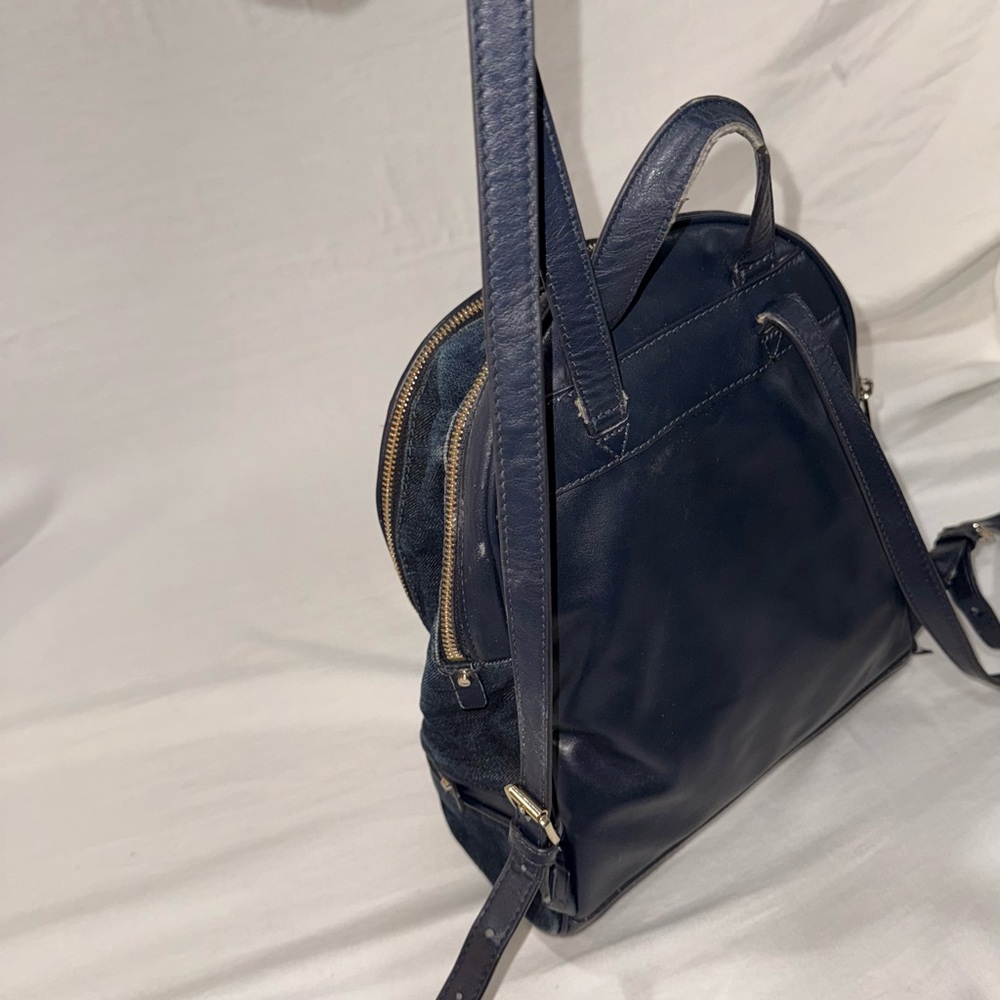 Michael Kors Denim Patchwork Backpack In Light An… - image 3